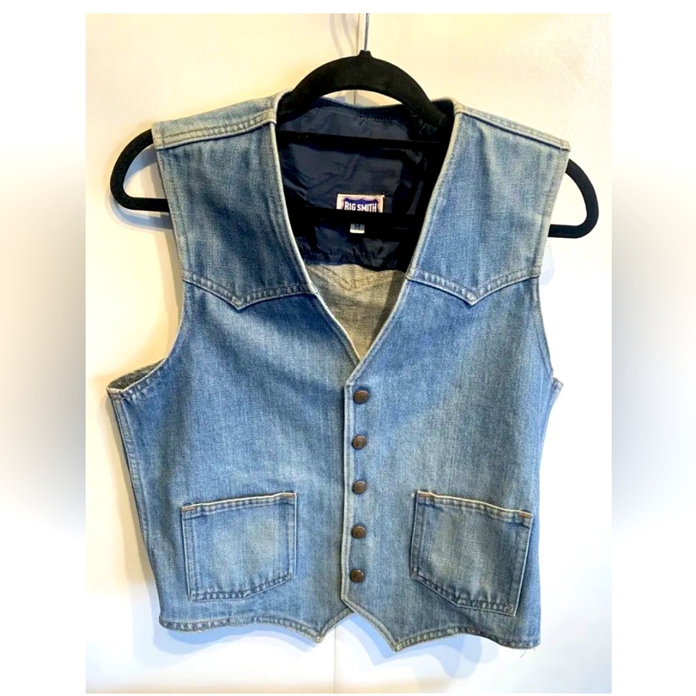 Big Smith Men's denim western vest